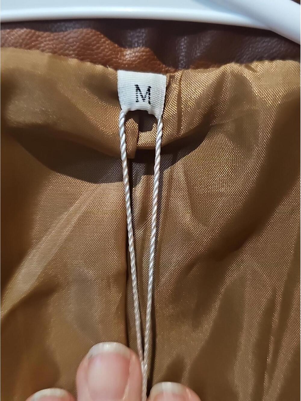 Manly Men’s Autumn Vintage Faux Leather Retro Large 70s 80s Size Medium NWT - Picture 4 of 8